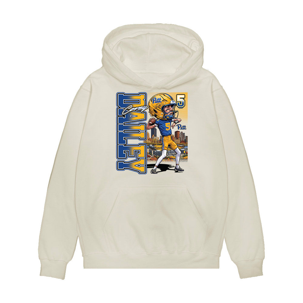 Pittsburgh - NCAA Football : Corey Dailey - Caricature Premium Hooded Sweatshirt-0