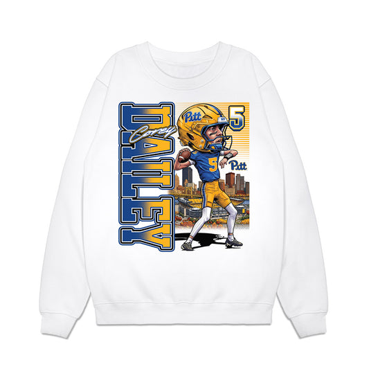Pittsburgh - NCAA Football : Corey Dailey - Caricature Premium Crewneck Sweatshirt-0