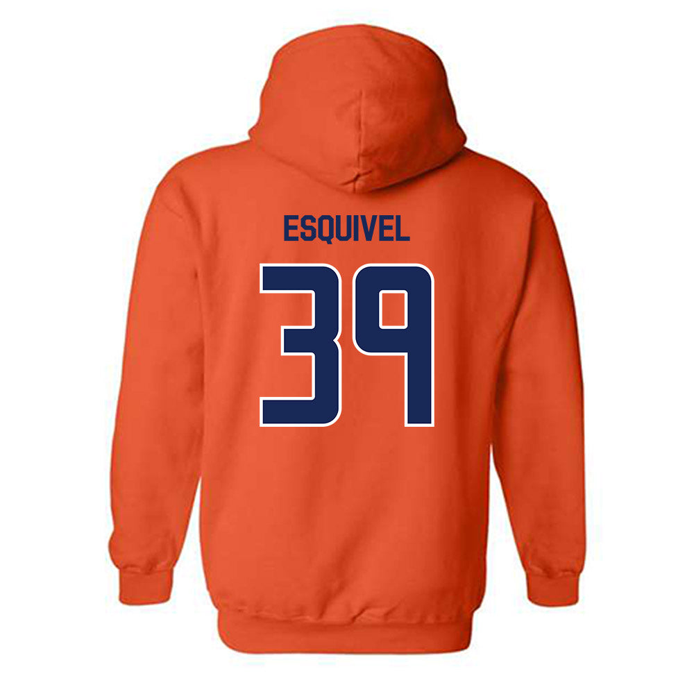 FPU - NCAA Baseball : Isaac Esquivel - Classic Shersey Hooded Sweatshirt-1