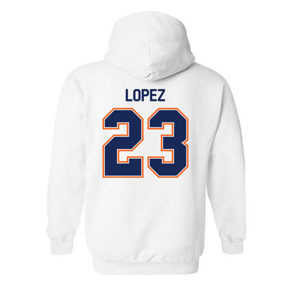 FPU - NCAA Baseball : Alex Lopez - Classic Shersey Hooded Sweatshirt-1