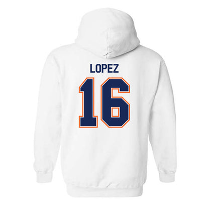 FPU - NCAA Men's Soccer : Brandon Lopez - Classic Shersey Hooded Sweatshirt-1