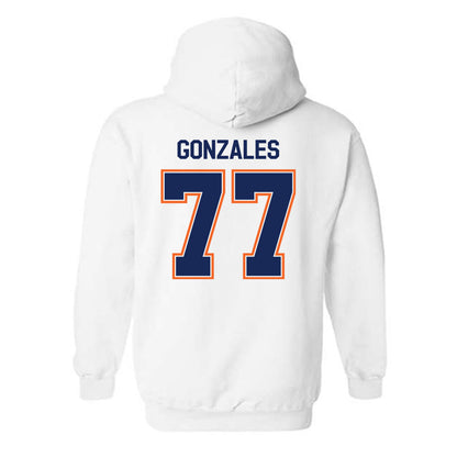 FPU - NCAA Baseball : Tyler Gonzales - Classic Shersey Hooded Sweatshirt-1