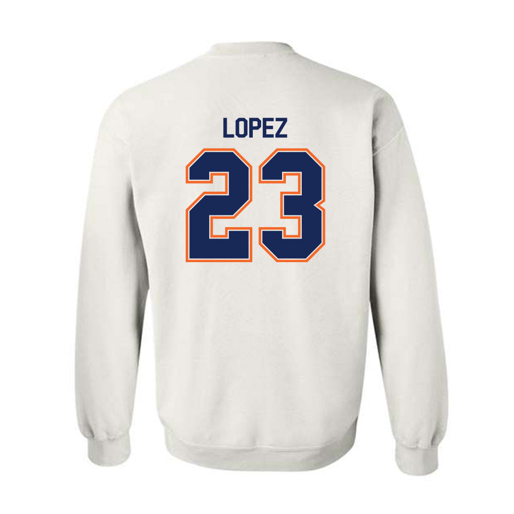 FPU - NCAA Baseball : Alex Lopez - Classic Shersey Crewneck Sweatshirt-1