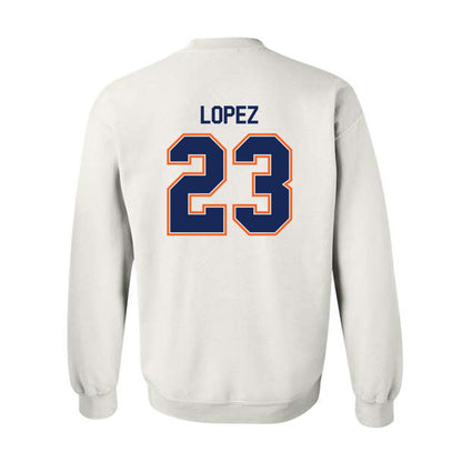 FPU - NCAA Baseball : Alex Lopez - Classic Shersey Crewneck Sweatshirt-1