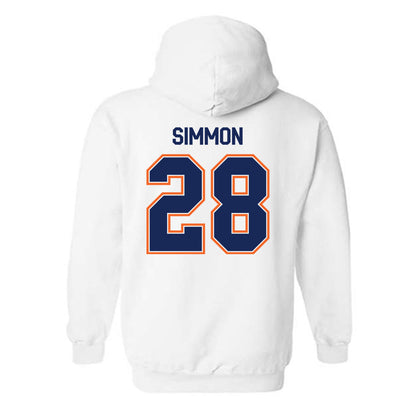 FPU - NCAA Baseball : Zach Simmon - Classic Shersey Hooded Sweatshirt-1