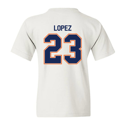 FPU - NCAA Baseball : Alex Lopez - Classic Shersey Youth T-Shirt-1