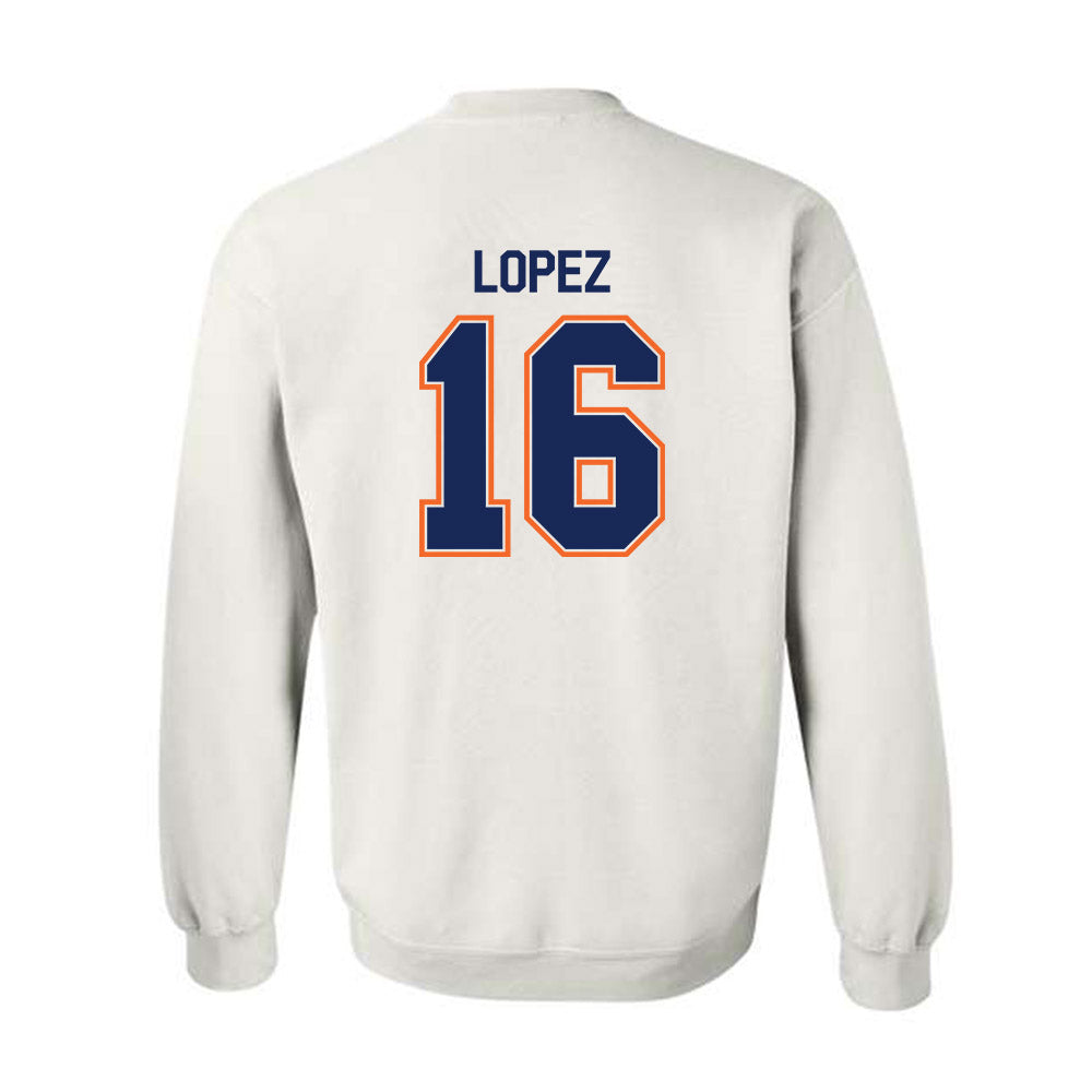 FPU - NCAA Men's Soccer : Brandon Lopez - Classic Shersey Crewneck Sweatshirt-1