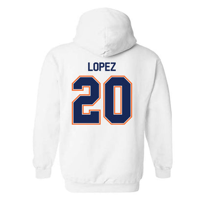 FPU - NCAA Men's Soccer : Bryan Lopez - Classic Shersey Hooded Sweatshirt-1