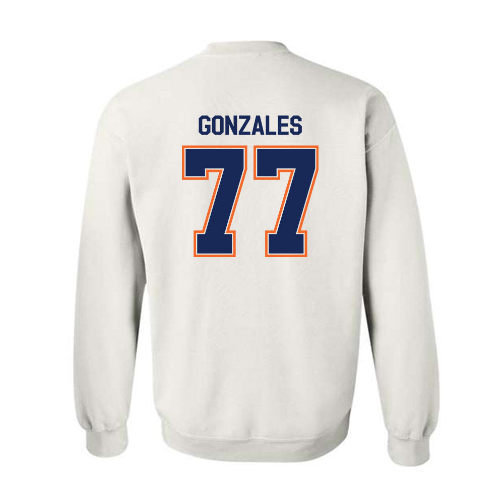 FPU - NCAA Baseball : Tyler Gonzales - Classic Shersey Crewneck Sweatshirt-1