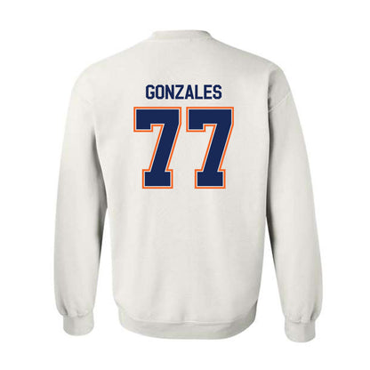 FPU - NCAA Baseball : Tyler Gonzales - Classic Shersey Crewneck Sweatshirt-1