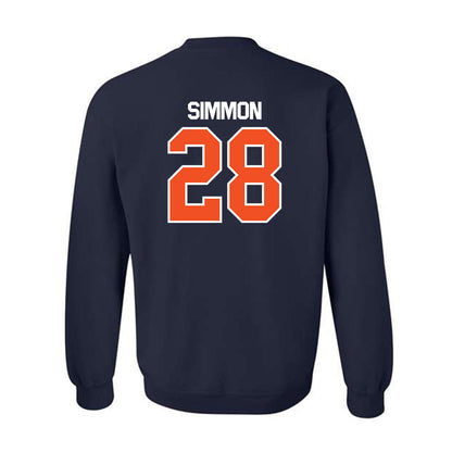 FPU - NCAA Baseball : Zach Simmon - Classic Shersey Crewneck Sweatshirt-1