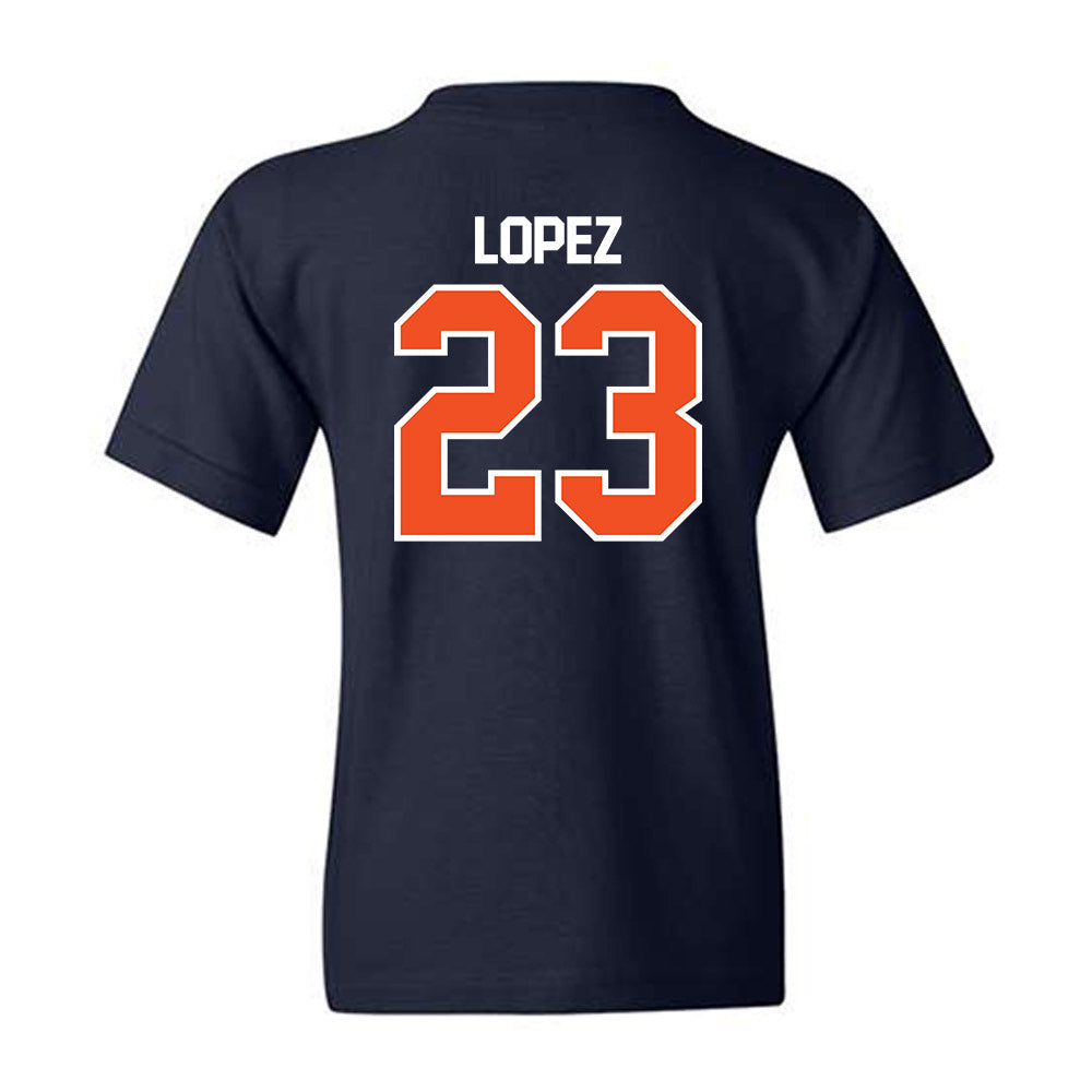 FPU - NCAA Baseball : Alex Lopez - Classic Shersey Youth T-Shirt-1