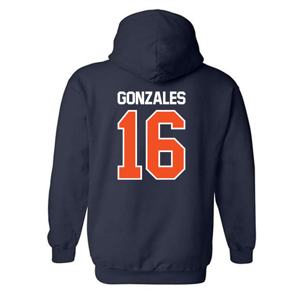FPU - NCAA Men's Water Polo : Jordan Gonzales - Classic Shersey Hooded Sweatshirt-1