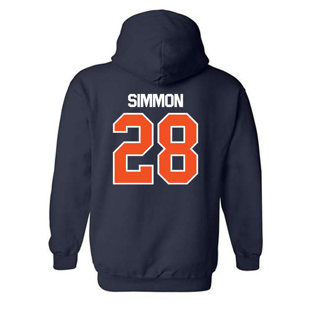 FPU - NCAA Baseball : Zach Simmon - Classic Shersey Hooded Sweatshirt-1
