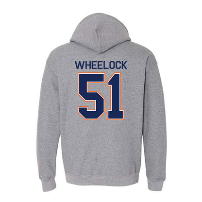 FPU - NCAA Baseball : Titus Wheelock - Classic Shersey Hooded Sweatshirt-1