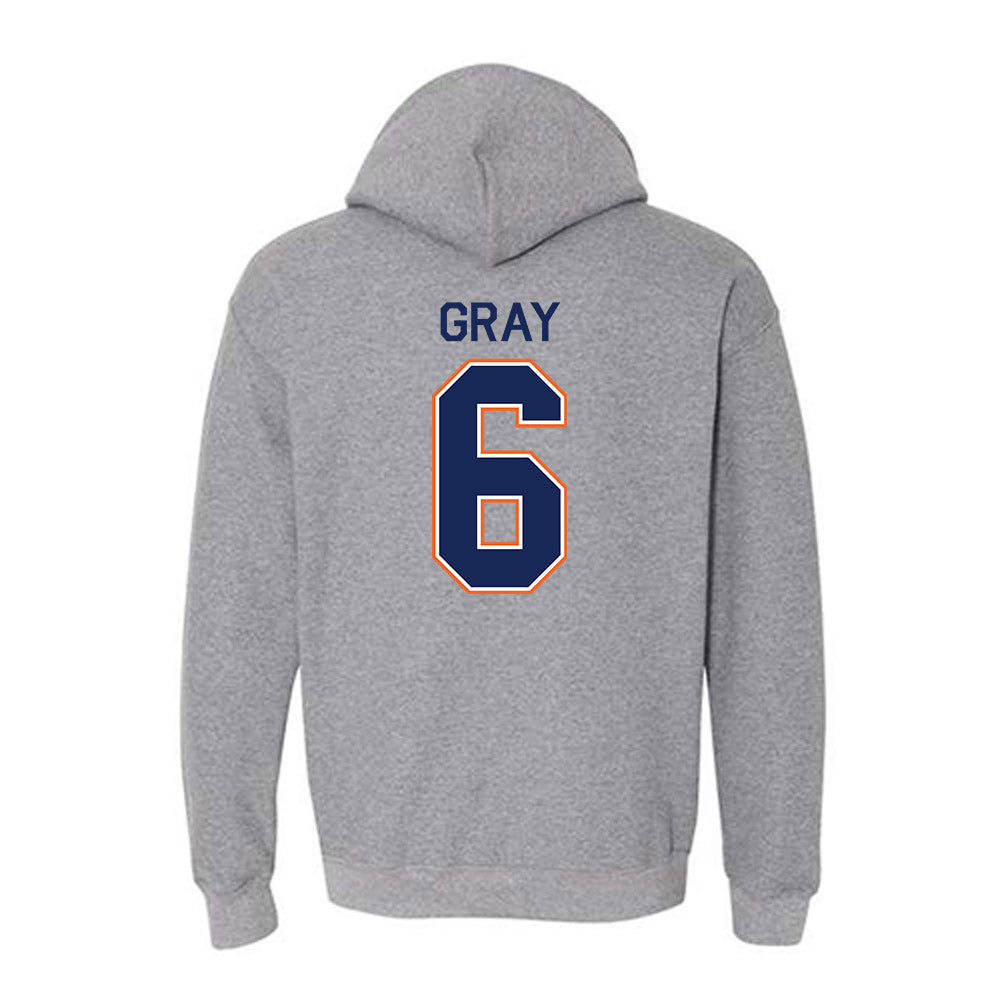 FPU - NCAA Men's Water Polo : Forrest Gray - Classic Shersey Hooded Sweatshirt-1