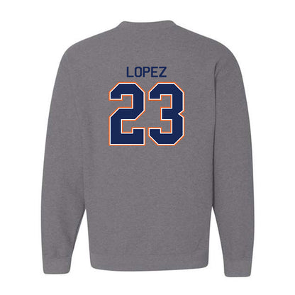 FPU - NCAA Baseball : Alex Lopez - Classic Shersey Crewneck Sweatshirt-1