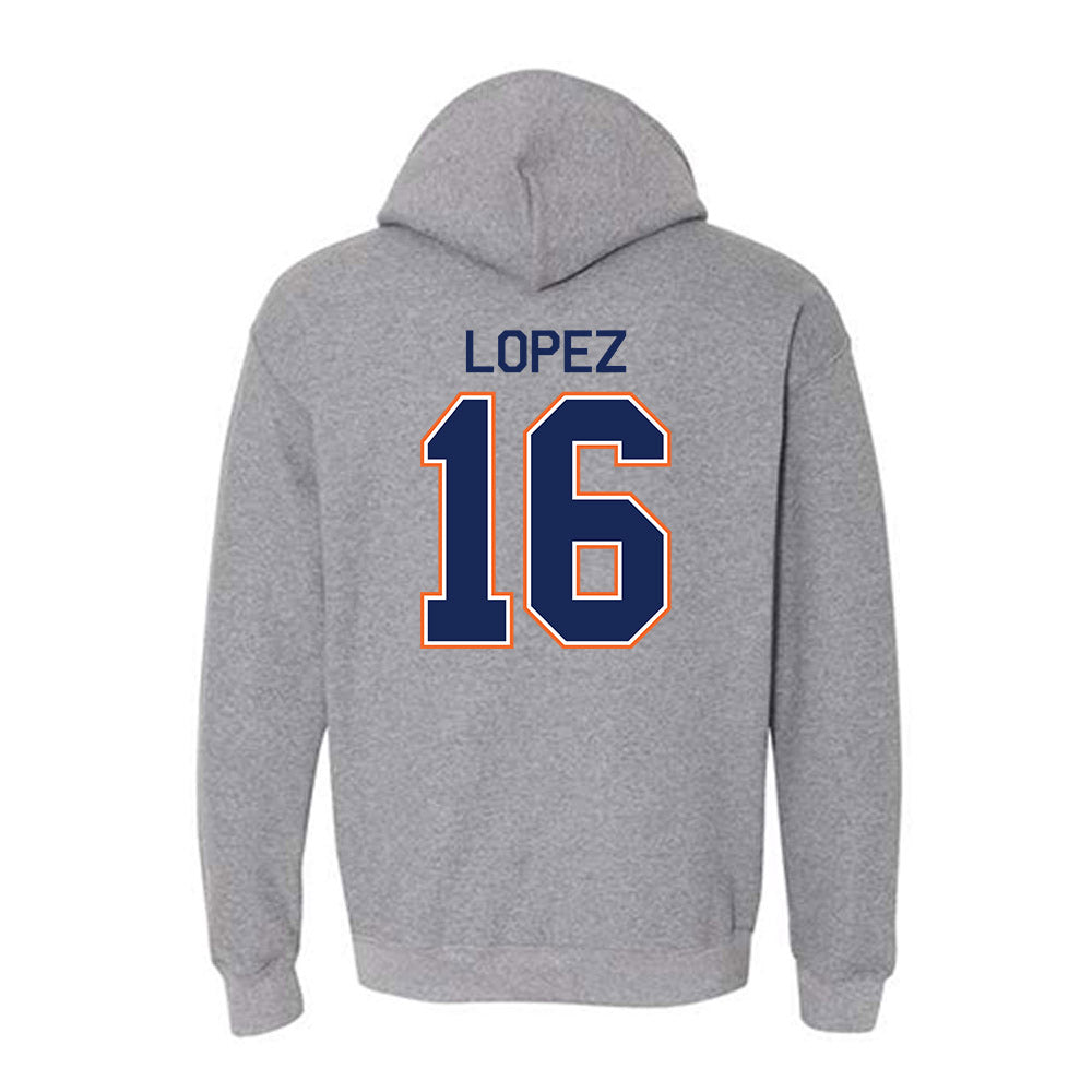 FPU - NCAA Men's Soccer : Brandon Lopez - Classic Shersey Hooded Sweatshirt-1