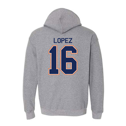 FPU - NCAA Men's Soccer : Brandon Lopez - Classic Shersey Hooded Sweatshirt-1