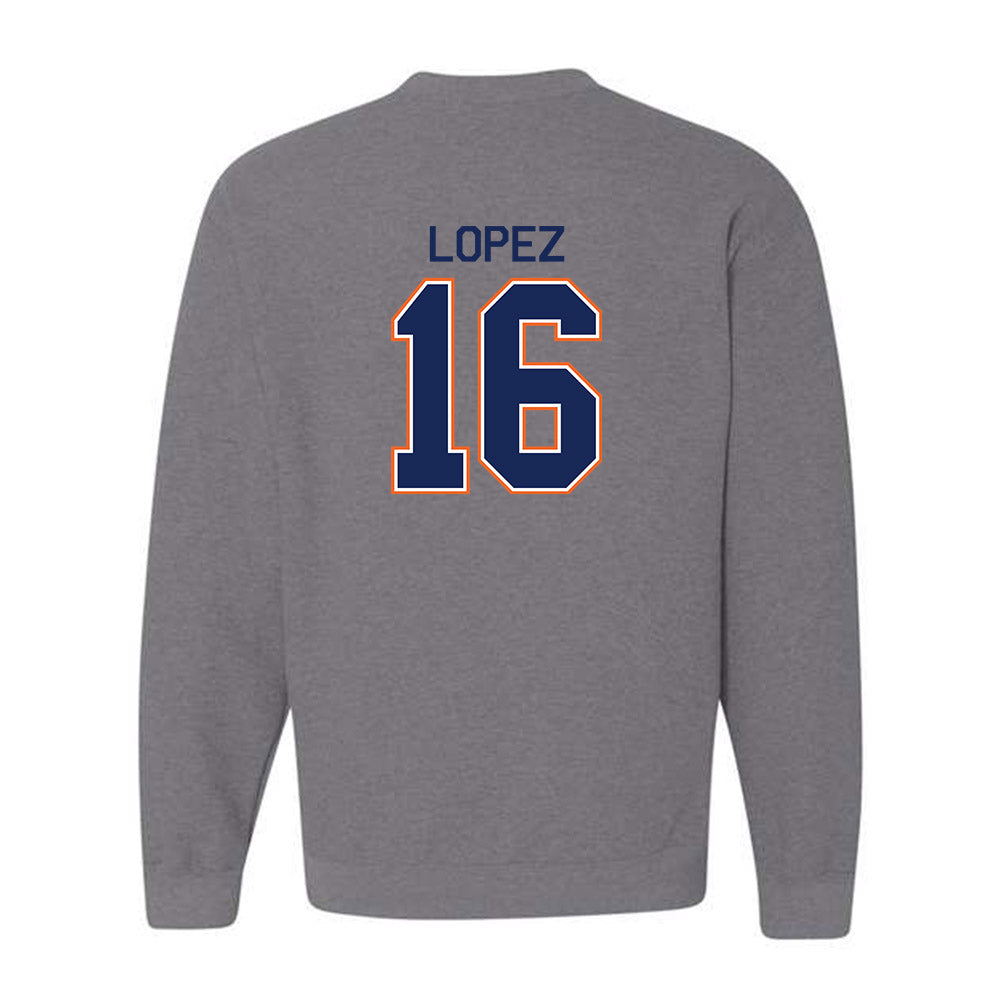 FPU - NCAA Men's Soccer : Brandon Lopez - Classic Shersey Crewneck Sweatshirt-1
