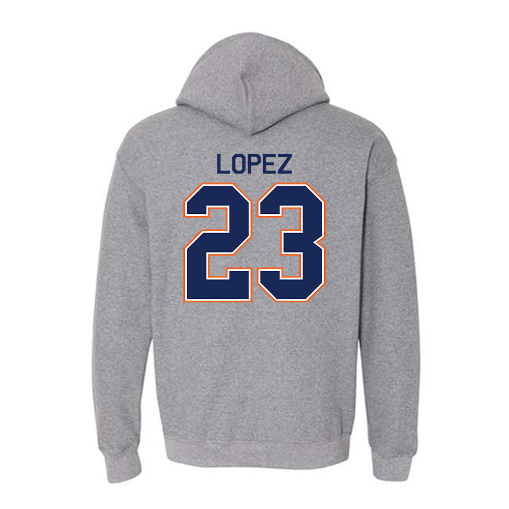 FPU - NCAA Baseball : Alex Lopez - Classic Shersey Hooded Sweatshirt-1