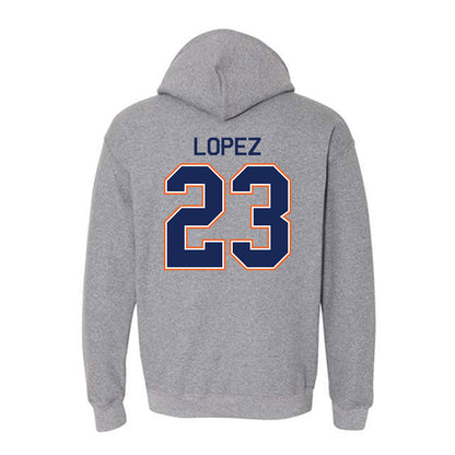 FPU - NCAA Baseball : Alex Lopez - Classic Shersey Hooded Sweatshirt-1