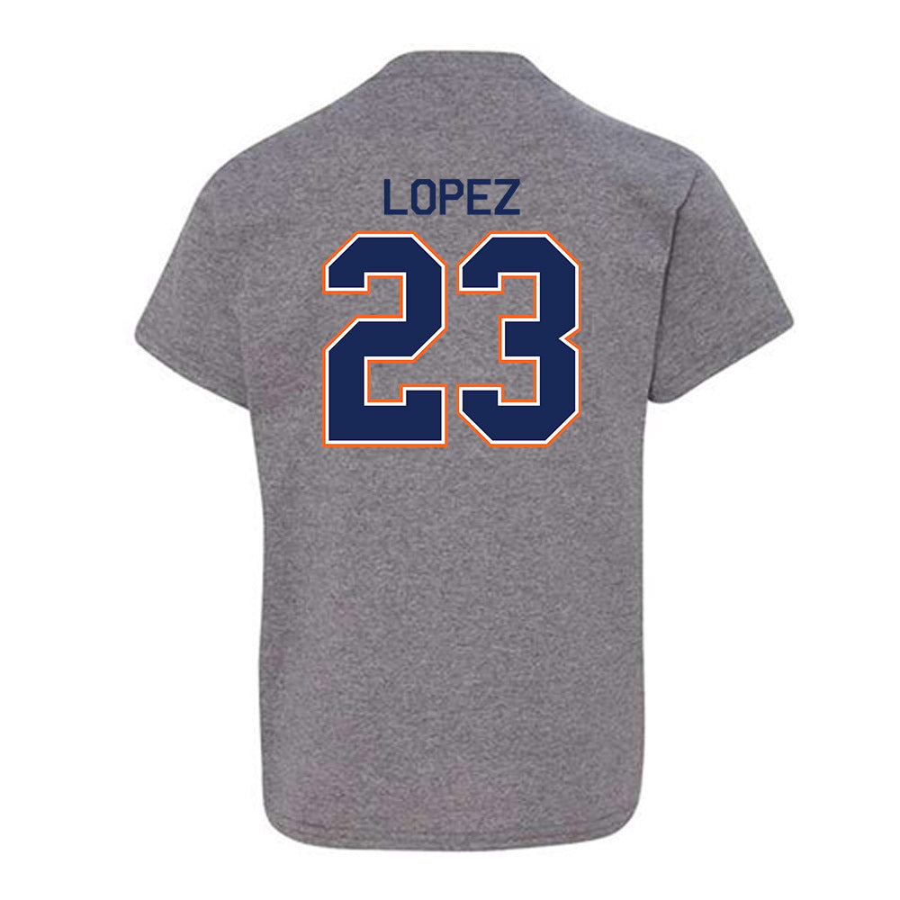 FPU - NCAA Baseball : Alex Lopez - Classic Shersey Youth T-Shirt-1