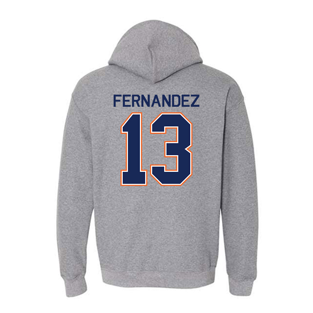 FPU - NCAA Men's Soccer : LJ Fernandez - Classic Shersey Hooded Sweatshirt-1