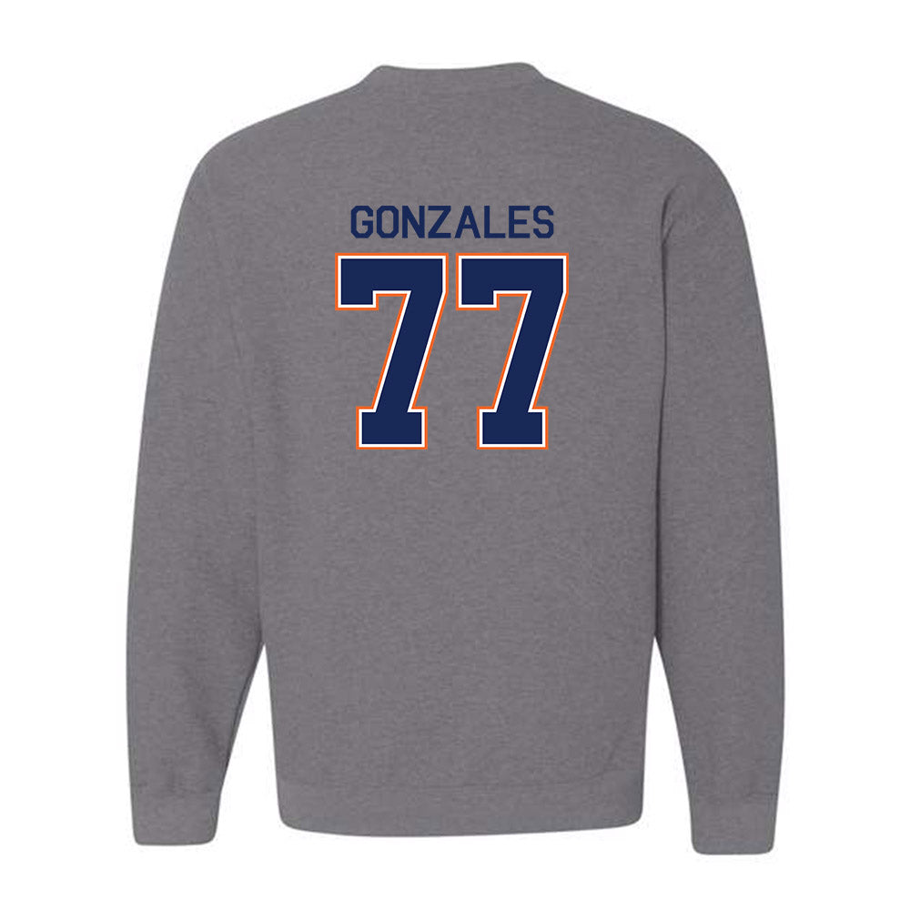FPU - NCAA Baseball : Tyler Gonzales - Classic Shersey Crewneck Sweatshirt-1