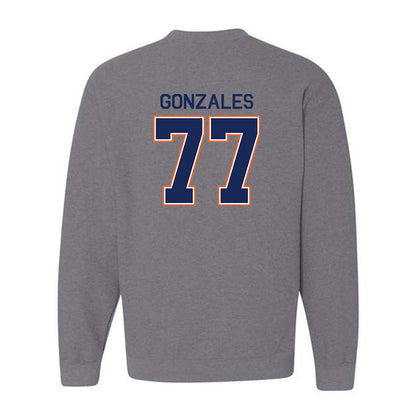 FPU - NCAA Baseball : Tyler Gonzales - Classic Shersey Crewneck Sweatshirt-1