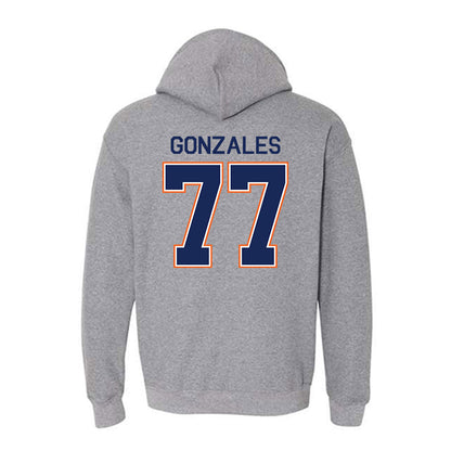 FPU - NCAA Baseball : Tyler Gonzales - Classic Shersey Hooded Sweatshirt-1