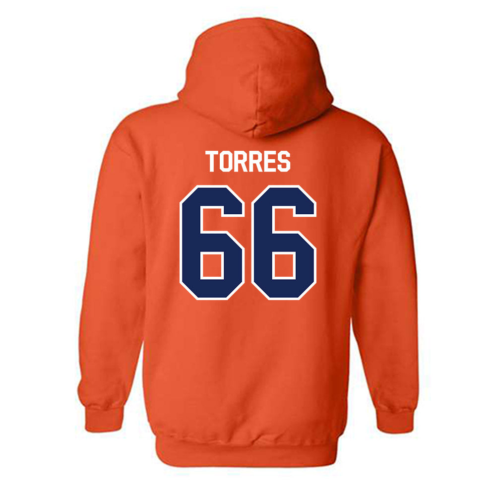 FPU - NCAA Baseball : Rogelio Torres - Classic Shersey Hooded Sweatshirt-1