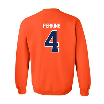 FPU - NCAA Baseball : Garrett Perkins - Classic Shersey Crewneck Sweatshirt-1
