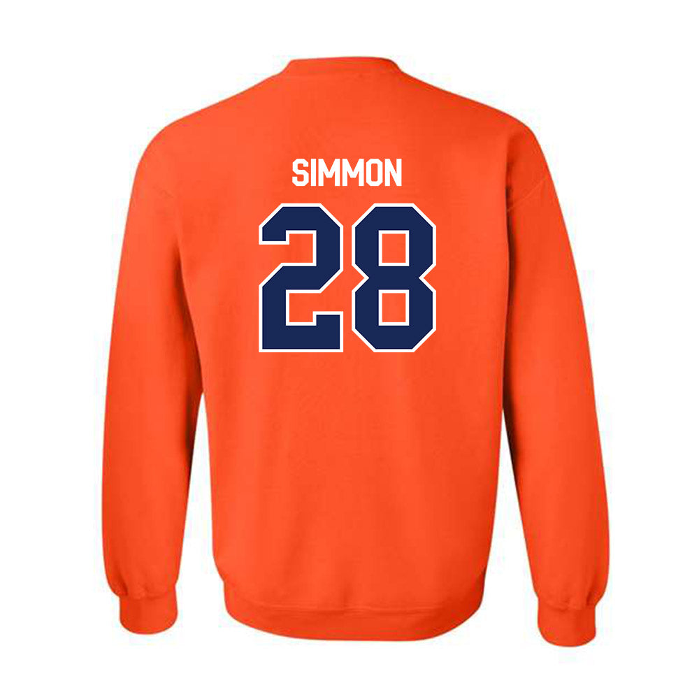 FPU - NCAA Baseball : Zach Simmon - Classic Shersey Crewneck Sweatshirt-1