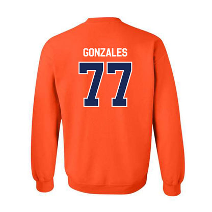 FPU - NCAA Baseball : Tyler Gonzales - Classic Shersey Crewneck Sweatshirt-1