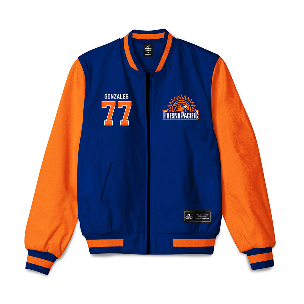 FPU - NCAA Baseball : Tyler Gonzales - Bomber Jacket-0