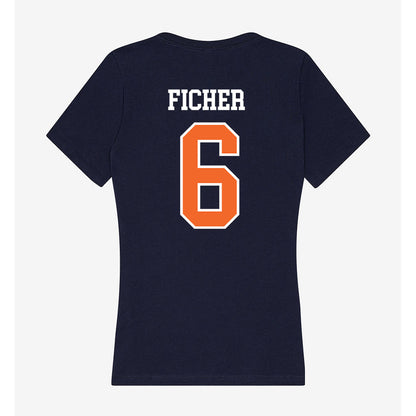 FPU - NCAA Men's Basketball : Malachi Ficher - Classic Shersey Women's V-Neck T-Shirt-1