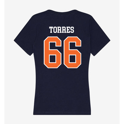 FPU - NCAA Baseball : Rogelio Torres - Classic Shersey Women's V-Neck T-Shirt-1