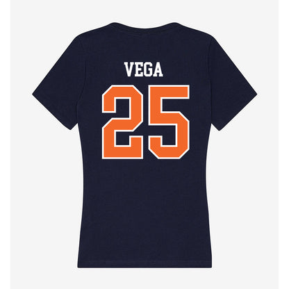 FPU - NCAA Men's Soccer : Edgar Vega - Classic Shersey Women's V-Neck T-Shirt-1