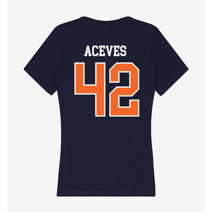 FPU - NCAA Men's Soccer : Diego Aceves - Classic Shersey Women's V-Neck T-Shirt-1