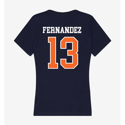 FPU - NCAA Men's Soccer : LJ Fernandez - Classic Shersey Women's V-Neck T-Shirt-1