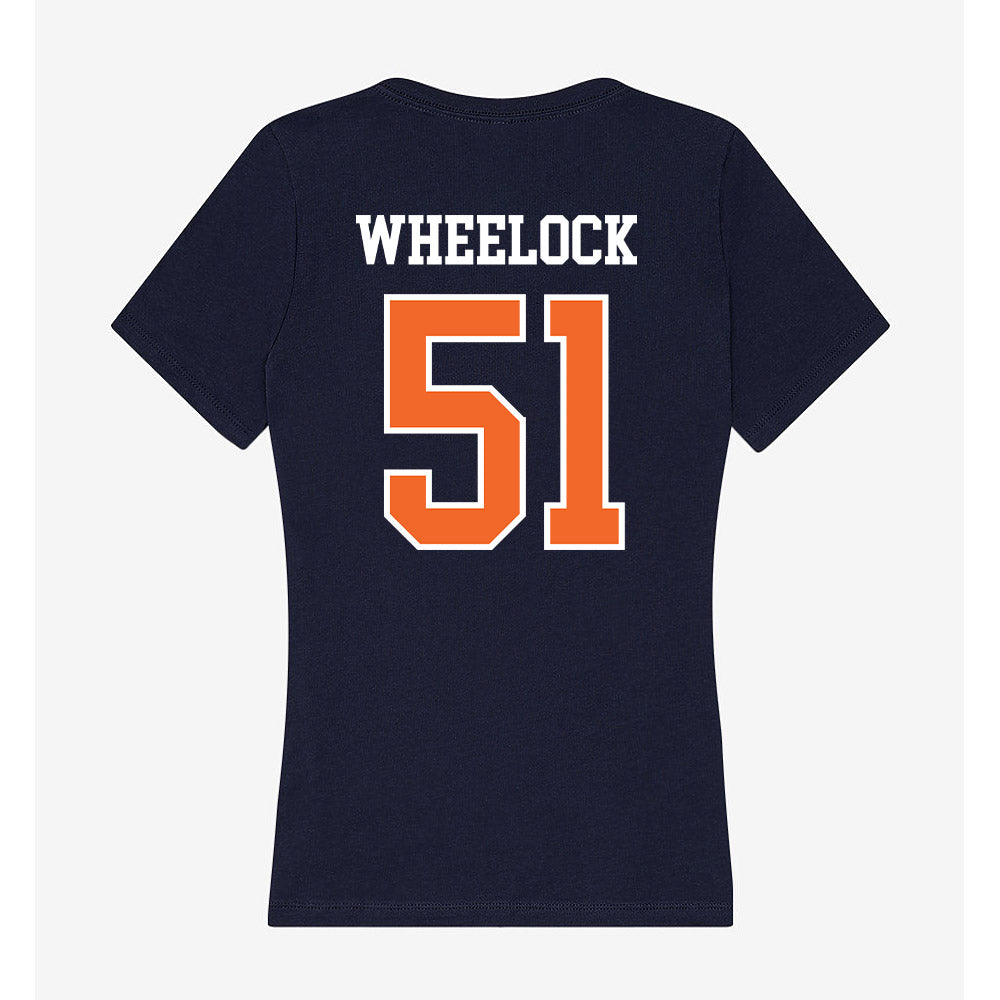 FPU - NCAA Baseball : Titus Wheelock - Classic Shersey Women's V-Neck T-Shirt-1