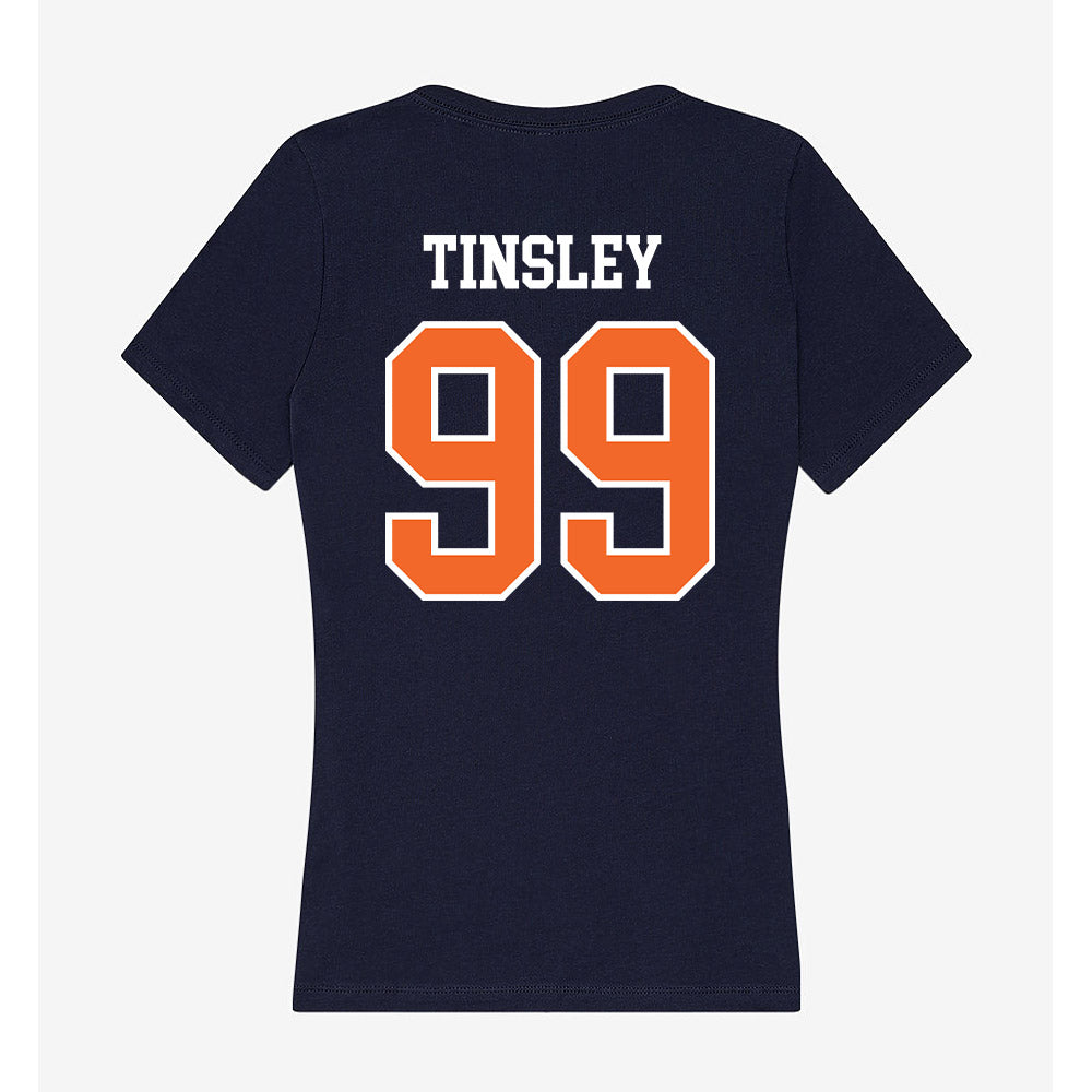 FPU - NCAA Baseball : Dustin Tinsley - Classic Shersey Women's V-Neck T-Shirt-1