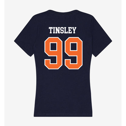 FPU - NCAA Baseball : Dustin Tinsley - Classic Shersey Women's V-Neck T-Shirt-1