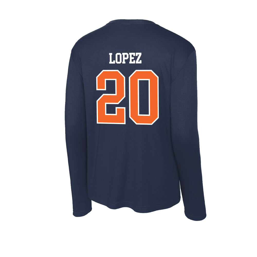 FPU - NCAA Men's Soccer : Bryan Lopez - Classic Shersey Activewear Long Sleeve T-Shirt-1