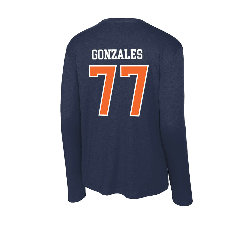 FPU - NCAA Baseball : Tyler Gonzales - Classic Shersey Activewear Long Sleeve T-Shirt-1
