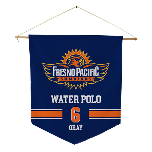 FPU - NCAA Men's Water Polo : Forrest Gray - Pennant - 18" x 21"-0