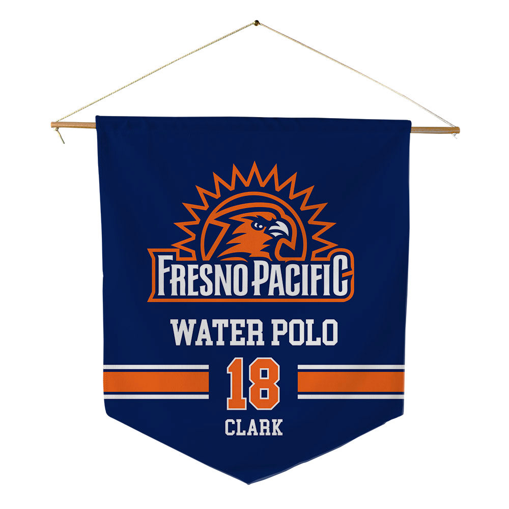 FPU - NCAA Men's Water Polo : Christian Clark - Pennant - 18" x 21"-0