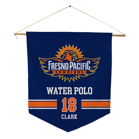 FPU - NCAA Men's Water Polo : Christian Clark - Pennant - 18" x 21"-0
