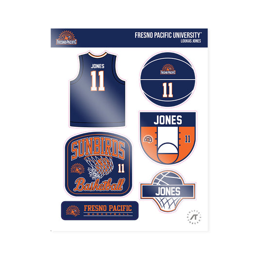 FPU - NCAA Men's Basketball : Loukas Jones - Sticker Sheet-0